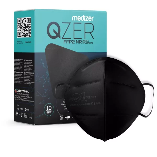 QZER FFP2 Black Protective Mask