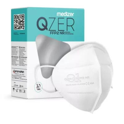 QZER FFP2 Mask White Face Mask Respirator Masks Certified CE2841