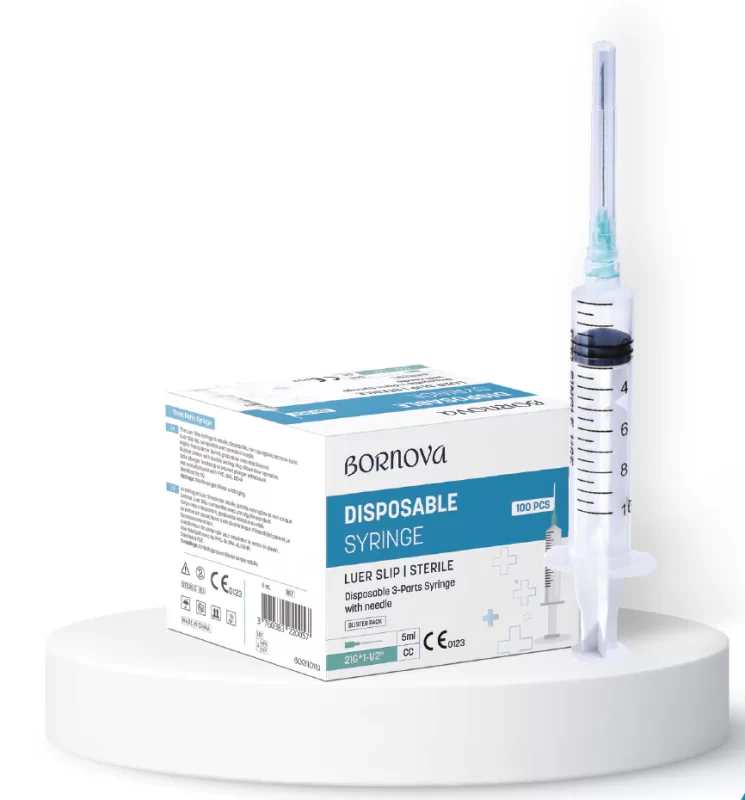 10ml, 5ml Disposable Syringes with 21g Needle, Sterile , Luer Slip , Medical Grade Plastic Syringe, Food Syringe, Liquid Dosage Measurement Syringe